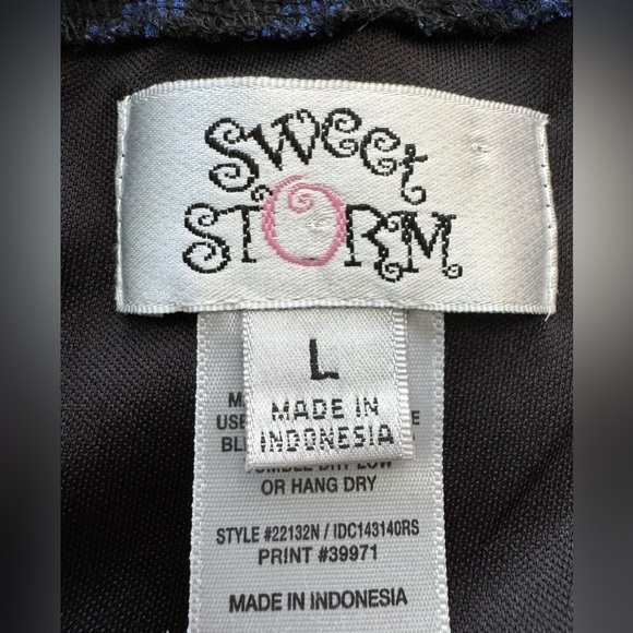 Sweet Storm Women’s Green Blue Chevron Spaghetti Strap Maxi Dress Size L - Picture 7 of 8